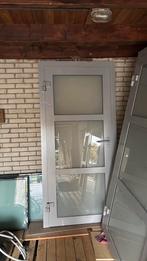 Aluminium deur met kozijn 209,5 x 99 (3/3), Doe-het-zelf en Verbouw, Kozijnen en Schuifpuien, Deurkozijn, Zo goed als nieuw, 150 tot 225 cm