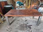 Mooie zware tafel 2x1 mtr, Ophalen, Gebruikt, 200 cm of meer, 50 tot 100 cm