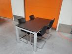 Moderne Eettafel met Stoelen en salontafel, Huis en Inrichting, Tafels | Eettafels, Ophalen, Gebruikt, Rechthoekig, 50 tot 100 cm