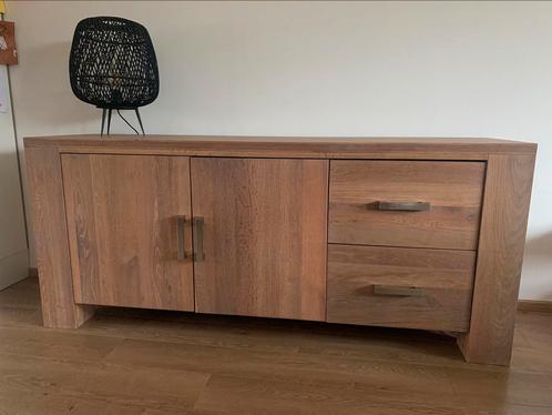 Dressoir massief eikenhout, Huis en Inrichting, Kasten | Dressoirs, Gebruikt, 150 tot 200 cm, 50 tot 75 cm, Met lade(s), Met deur(en)