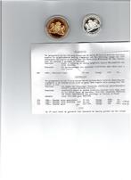 Amsterdamse Mokumdaalders in zilver en brons 1984, Postzegels en Munten, Penningen en Medailles, Ophalen of Verzenden, Zilver