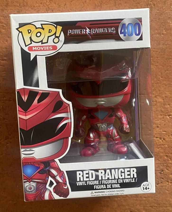 Funko Pop Movies Power Rangers nr. 400 - Red Ranger, Verzamelen, Poppetjes en Figuurtjes, Nieuw, Ophalen of Verzenden