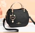 Nieuw zwart handtasje met kat hanger, Ophalen of Verzenden, Nieuw, Zwart, Handtas