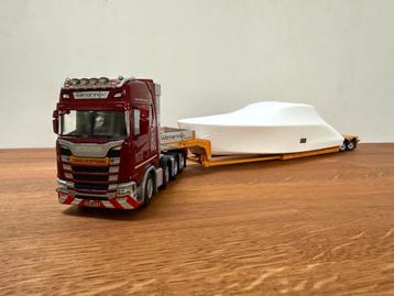 WSI Scania S Highline 8x4 Nooteboom PendelX vd Wetering 1:50 beschikbaar voor biedingen