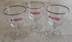Postel bierglazen (3 stuks), Ophalen of Verzenden, Zo goed als nieuw, Glas of Glazen, Overige merken
