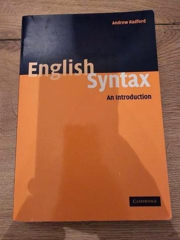 English Syntax An Introduction - Andrew Radford beschikbaar voor biedingen