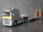 TEKNO Friderici Volvo FH05 Globetrotter met dieplader 84087, Hobby en Vrije tijd, Tekno, Bus of Vrachtwagen, Info@tekno.nl, Ophalen of Verzenden