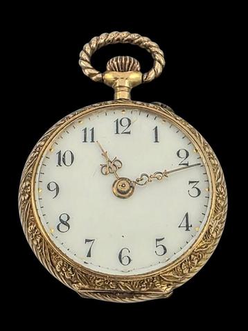 14 karaats gouden Zakhorloge  beschikbaar voor biedingen