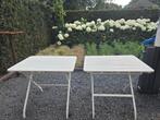 Opklapbare tuintafels 3 stuks, Ophalen, Gebruikt, Rechthoekig, Hout