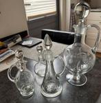 4 glazen karaffen, Ophalen, Zo goed als nieuw, Overige typen