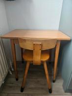Vintage schooltafel met 2 stoeltjes Schilte, Ophalen, Gebruikt, Tafel(s) en Stoel(en)