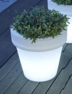 Bloempot met Led verlichting, Ophalen, Kunststof, Rond, Nieuw