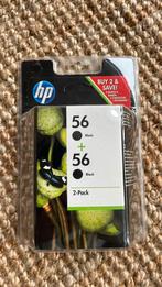 Hp cartridges 2x 56 zwart, Ophalen of Verzenden, Zo goed als nieuw
