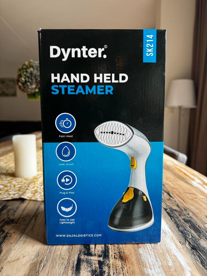 Dynter Hand Held Kledingstomer - In doos!, Witgoed en Apparatuur, Stoomapparaten, Nieuw, Kledingstomer, Ophalen of Verzenden