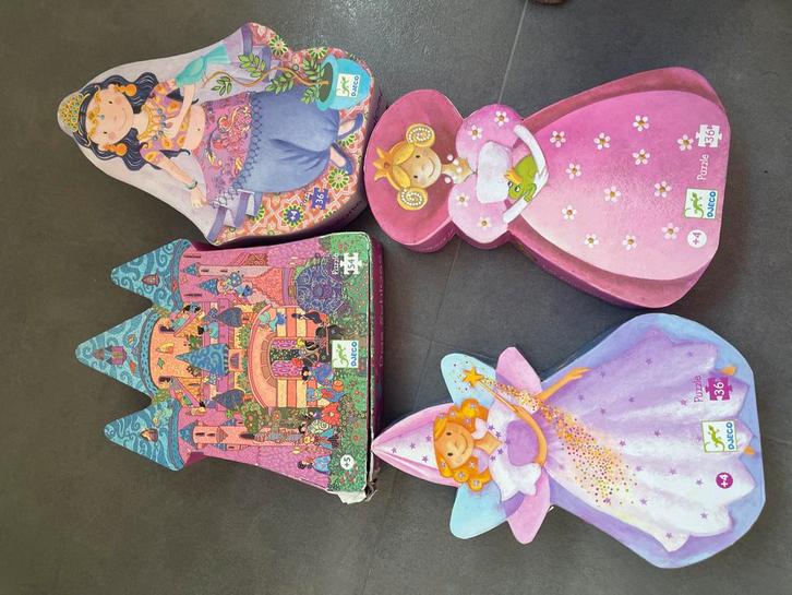 DJECO Puzzels - Prinsessen en Kastelen, Kinderen en Baby's, Speelgoed | Kinderpuzzels, Gebruikt, 4 tot 6 jaar, Meer dan 50 stukjes