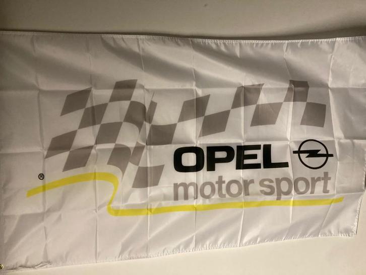 Opel Motorsport vlag nieuw voor garage loods, Diversen, Vlaggen en Wimpels, Nieuw, Ophalen of Verzenden