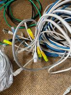 41x diverse CAT5e netwerkkabels 1,00 meter t/m 10 meter, Ophalen, Gebruikt