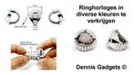 Dennis Gadgets : Trendy stijlvol ringhorloge div. modellen, Nieuw, Met strass, Dame, IJzer of Staal