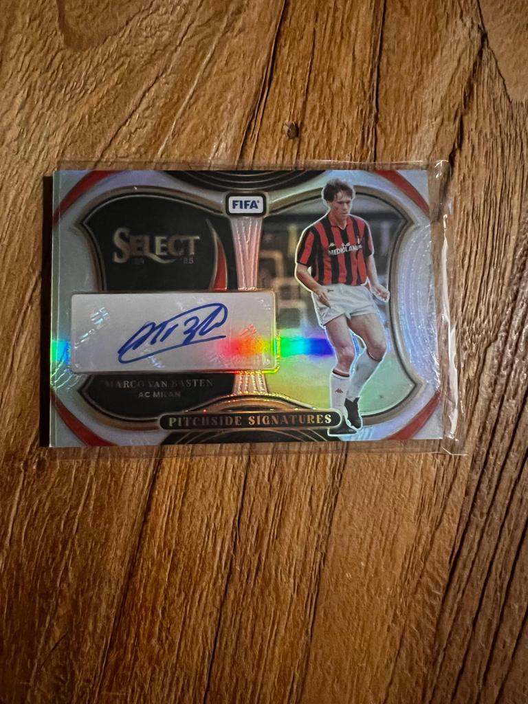 Marco van Basten Autograph Panini AC Milan, Ophalen of Verzenden, Zo goed als nieuw, Plaatje