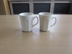 Steelite 2 roomkleur koffie mokken sierrandje D8cm H10cm, Overige typen, Ophalen of Verzenden, Zo goed als nieuw, Overige stijlen