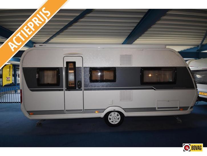 Hobby Excellent 495 UL OMNISTOR LUIFEL/TV BEUGEL, Caravans en Kamperen, Caravans, Bedrijf, tot en met 4, 1250 - 1500 kg, Rondzit