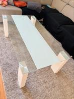 Glazen salontafel, Minder dan 50 cm, Gebruikt, Rechthoekig, Ophalen