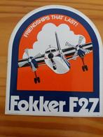 sticker Friendships That Last! FOKKER F27, Ophalen of Verzenden, Zo goed als nieuw, Bedrijf of Vereniging