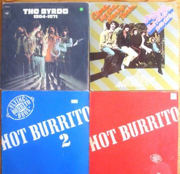 4 (6) LP's The Byrds en The Flying Burrito Bros: 1964 - 1971 beschikbaar voor biedingen
