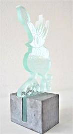 uniek glasobject / beeld van Floor Groot - gesigneerd, Ophalen of Verzenden