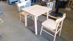 Tafel met 2 stoelen, Huis en Inrichting, Tafels | Eettafels, Ophalen, Gebruikt, 50 tot 100 cm, Vierkant
