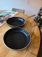 Koekenpannen Demeyere 2 stuks Alu pro 5, Huis en Inrichting, Ophalen of Verzenden, Gebruikt, Koekenpan of Braadpan