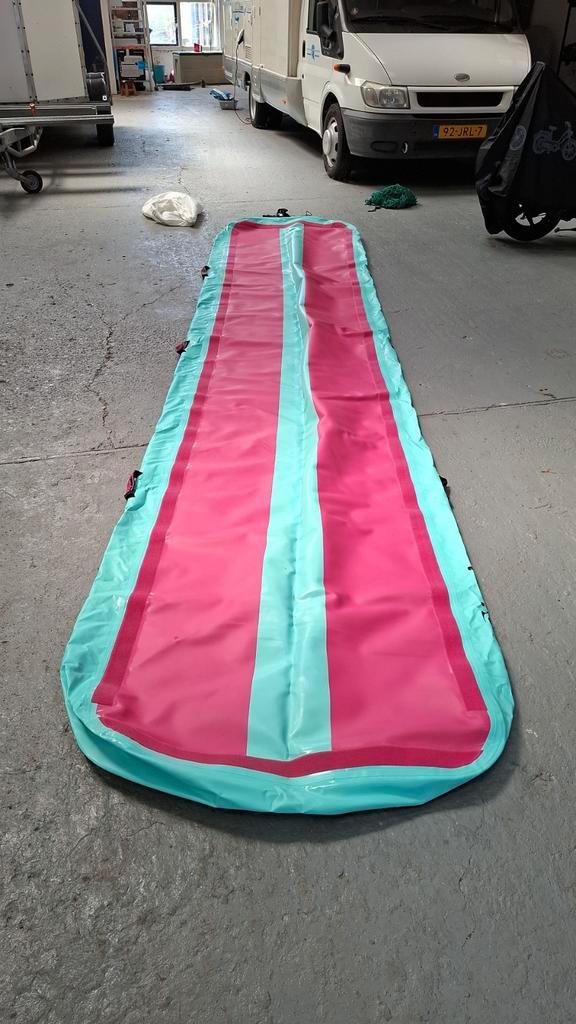 Airtrack 5 meter, Sport en Fitness, Turnen, Zo goed als nieuw, Materiaal, Kindermaat 122 t/m 140, Ophalen