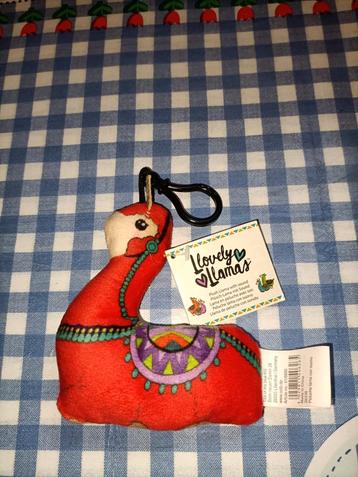 Nieuwe I love Lama's sleutelhanger knuffeltje  beschikbaar voor biedingen
