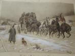 Historisch tafereel George Wright 1906, Antiek en Kunst, Kunst | Etsen en Gravures, Ophalen