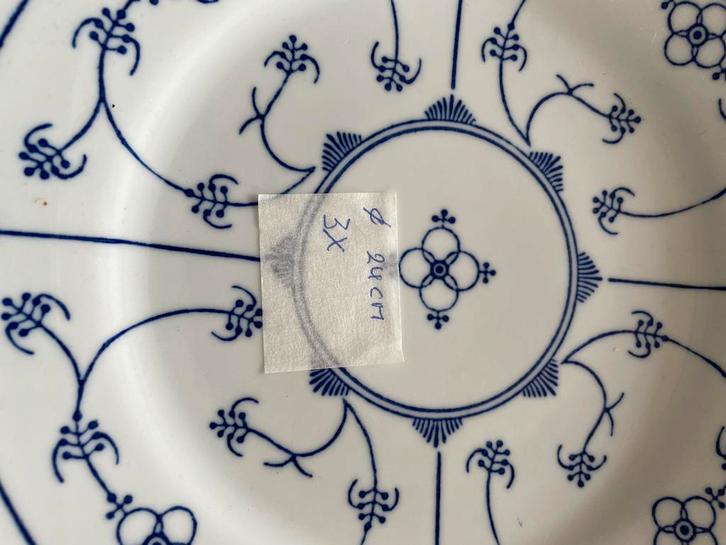 Jäger Blauw-wit servies - Borden, kopjes, theepotten etc., Huis en Inrichting, Keuken | Servies, Gebruikt, Bord(en), Overige stijlen