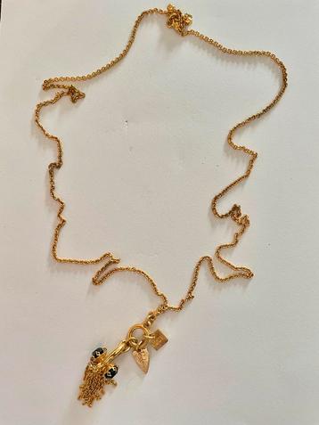 Otazu goudkleurige ketting met bedels en franjes beschikbaar voor biedingen