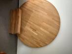 Woood ronde tafel eikenhout, Huis en Inrichting, Tafels | Eettafels, Ophalen, Zo goed als nieuw, Vijf personen of meer, 100 tot 150 cm