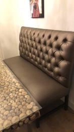 Super mooie. Eethoek. Van drijfhout met glasplaat, Huis en Inrichting, Tafels | Eettafels, Glas, 200 cm of meer, Ophalen of Verzenden