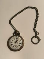 Antiek Zilveren Zakhorloge Cylindra, Antiek en Kunst, Ophalen of Verzenden