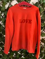 Sandro LOVE Velvet Sweatshirt - Maat M, Ophalen of Verzenden, Zo goed als nieuw, Maat 38/40 (M), Rood