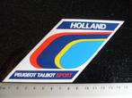 sticker peugeot talbot sport holland logo vintage, Auto of Motor, Zo goed als nieuw, Verzenden