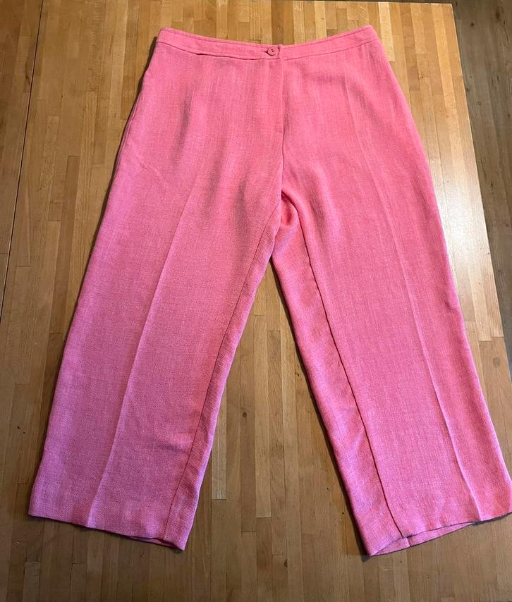 Luis Civit capri driekwartbroek roze maat 38, Kleding | Dames, Broeken en Pantalons, Zo goed als nieuw, Maat 38/40 (M), Roze, Driekwart