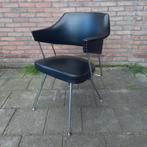 Vintage stoel jaren 70., Gebruikt, Metaal, Eén, Zwart