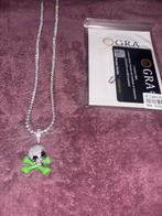 Moissanite silver 925 pendant (ketting), Ophalen of Verzenden, Nieuw, Zilver