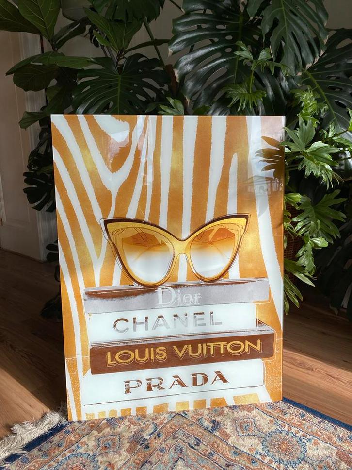 Stijlvolle Print op glas met Designer Thema, Huis en Inrichting, Woonaccessoires | Schilderijen, Tekeningen en Foto's, Gebruikt