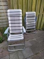 Tuinstoelen inklapbaar, Tuin en Terras, Tuinsets en Loungesets, Ophalen, Gebruikt, Aluminium