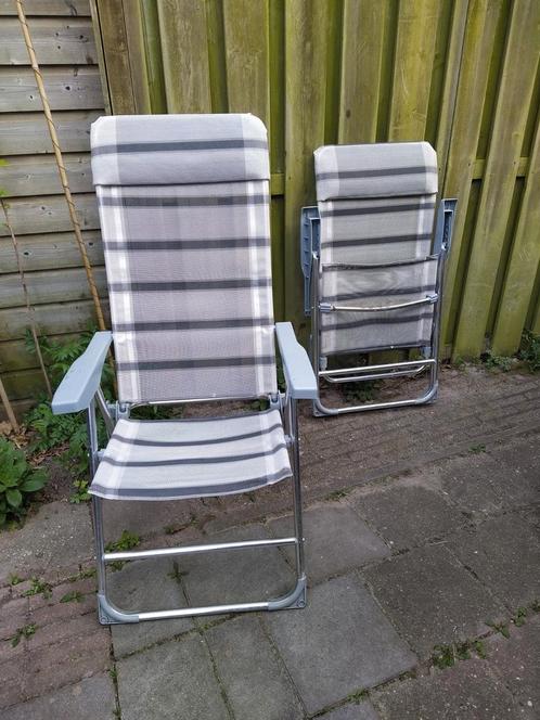 Tuinstoelen inklapbaar, Tuin en Terras, Tuinsets en Loungesets, Gebruikt, Aluminium, Ophalen