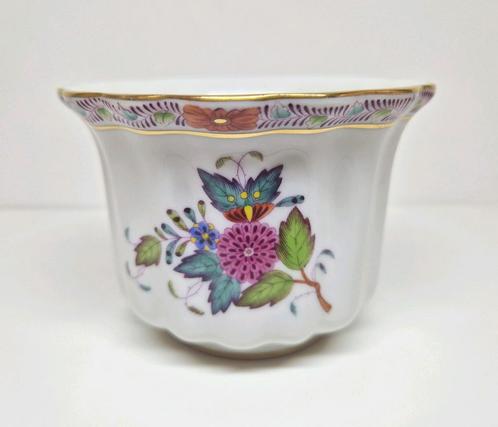 Herend cachepot Apponyi multicolor decor, Hongarije 20e eeuw, Antiek en Kunst, Antiek | Porselein, Ophalen of Verzenden