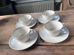 4 gave kop en schotels Petrus Regout Maastricht, Antiek en Kunst, Antiek | Servies compleet, Ophalen