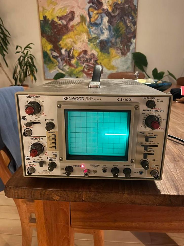 Kenwood 20 mhz osciloscoop cs-1021, Doe-het-zelf en Verbouw, Meetapparatuur, Zo goed als nieuw, Ophalen of Verzenden